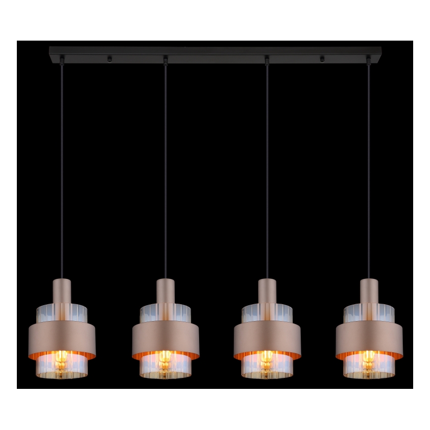 Globo - Κρεμαστό φωτιστικό οροφής 4xE27/60W/230V
