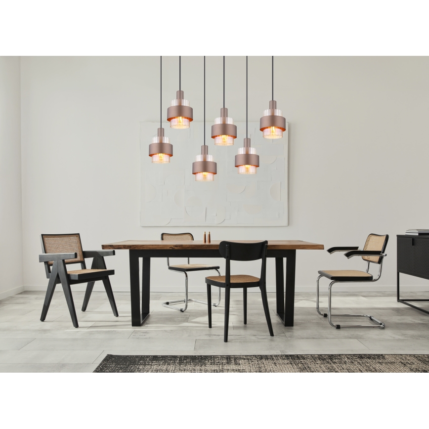 Globo - Κρεμαστό φωτιστικό με καλώδιο 6xE27/60W/230V
