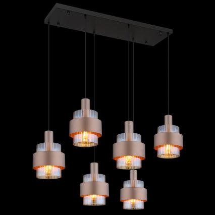 Globo - Κρεμαστό φωτιστικό με καλώδιο 6xE27/60W/230V