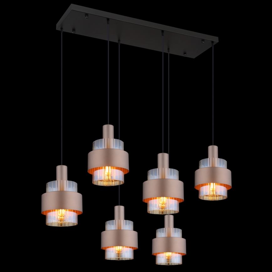 Globo - Κρεμαστό φωτιστικό με καλώδιο 6xE27/60W/230V