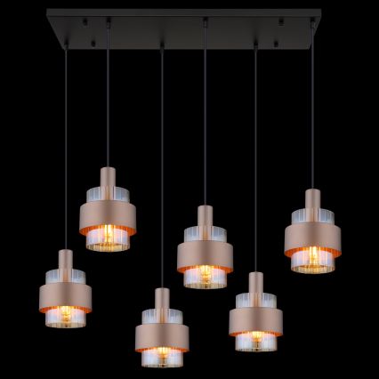 Globo - Κρεμαστό φωτιστικό με καλώδιο 6xE27/60W/230V
