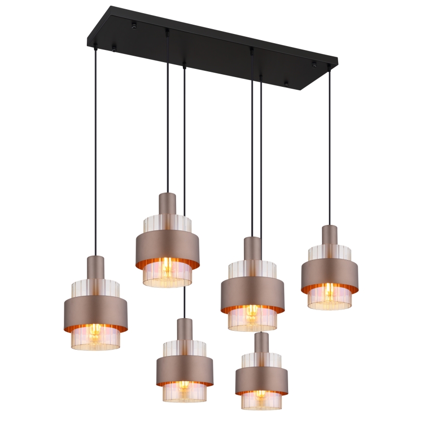 Globo - Κρεμαστό φωτιστικό με καλώδιο 6xE27/60W/230V