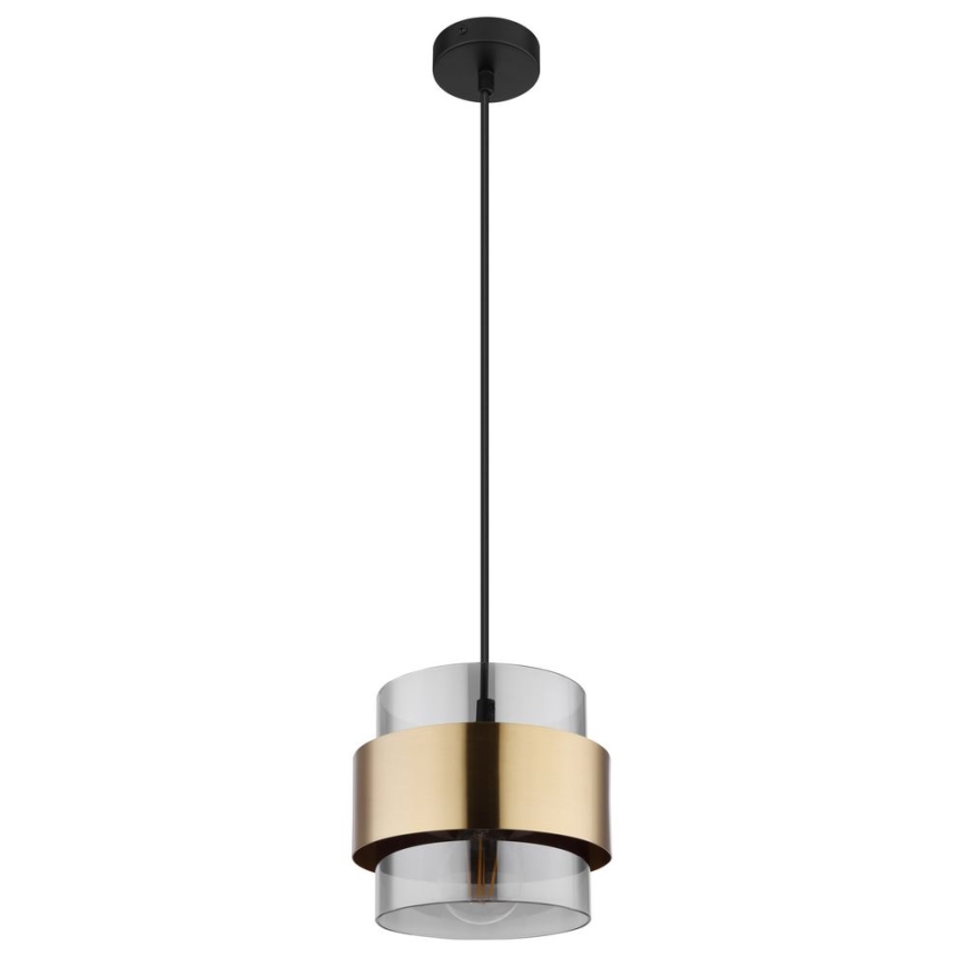 Globo - Κρεμαστό φωτιστικό οροφής μονόφωτο 1xE27/60W/230V μαύρο/ορείχαλκος