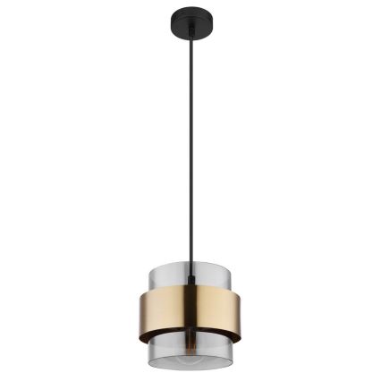 Globo - Φωτιστικό οροφής με καλώδιο 1xE27/60W/230V μαύρο/ορείχαλκος
