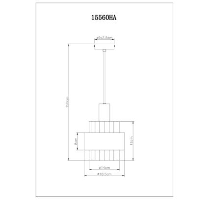 Globo - Κρεμαστό φωτιστικό οροφής 1xE27/60W/230V διάμετρος 18,5 cm