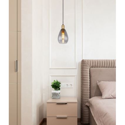 Globo - Κρεμαστό φωτιστικό οροφής 1xE27/40W/230V ορείχαλκος