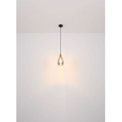 Globo - Κρεμαστό φωτιστικό οροφής 1xE27/40W/230V ορείχαλκος