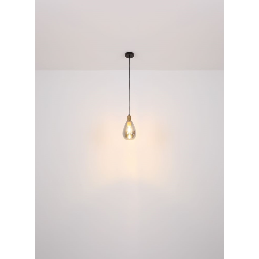 Globo - Κρεμαστό φωτιστικό οροφής 1xE27/40W/230V ορείχαλκος