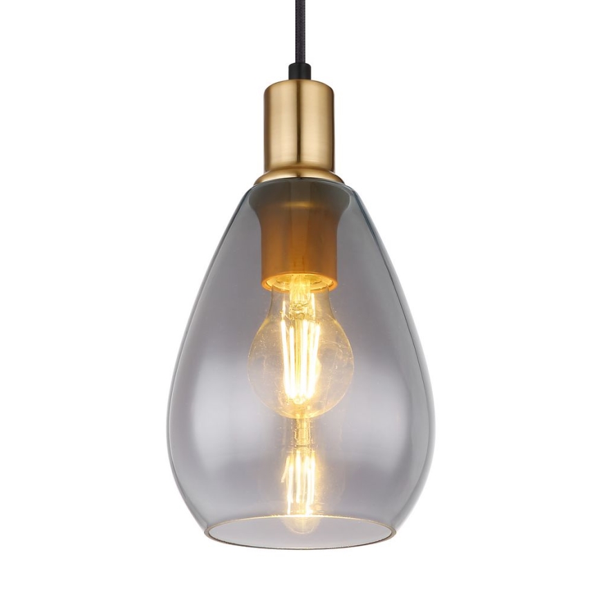 Globo - Κρεμαστό φωτιστικό οροφής 1xE27/40W/230V ορείχαλκος
