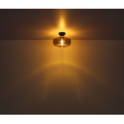 Globo - Πλαφονιέρα οροφής 1xE27/40W/230V διάμετρος 28 cm γκρι