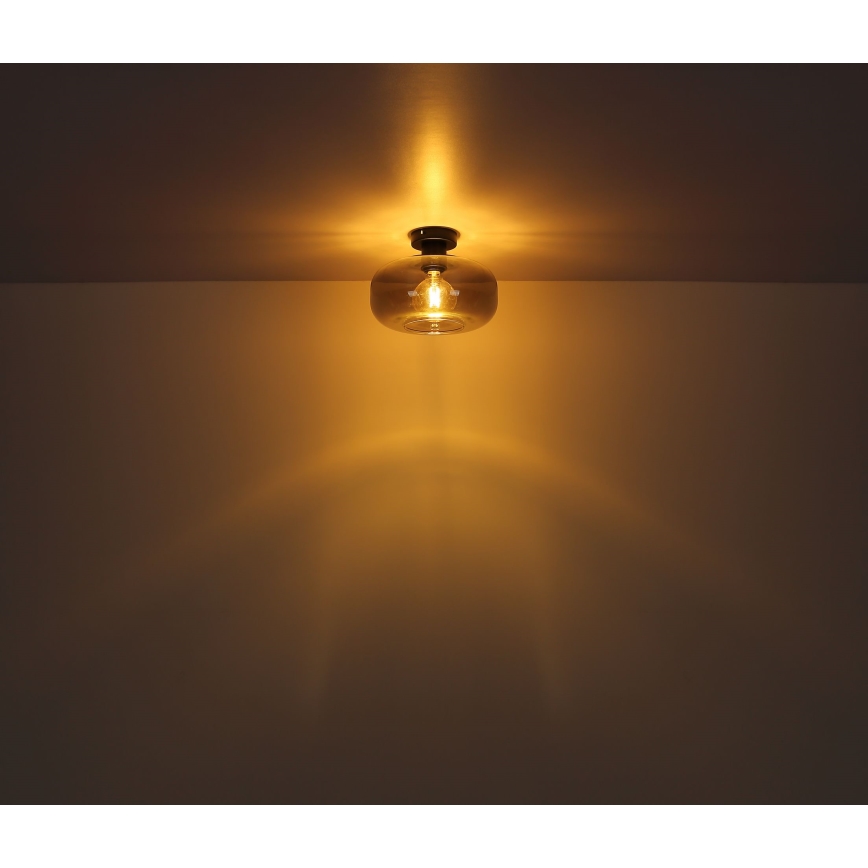 Globo - Πλαφονιέρα οροφής 1xE27/40W/230V διάμετρος 28 cm γκρι