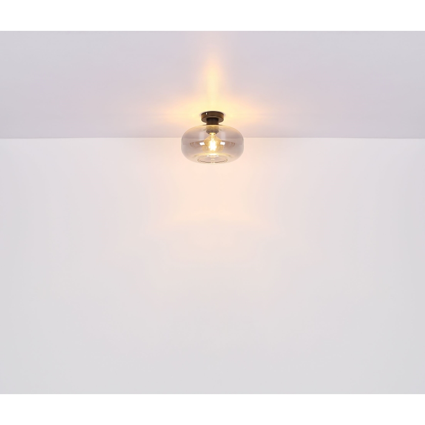 Globo - Πλαφονιέρα οροφής 1xE27/40W/230V διάμετρος 28 cm γκρι