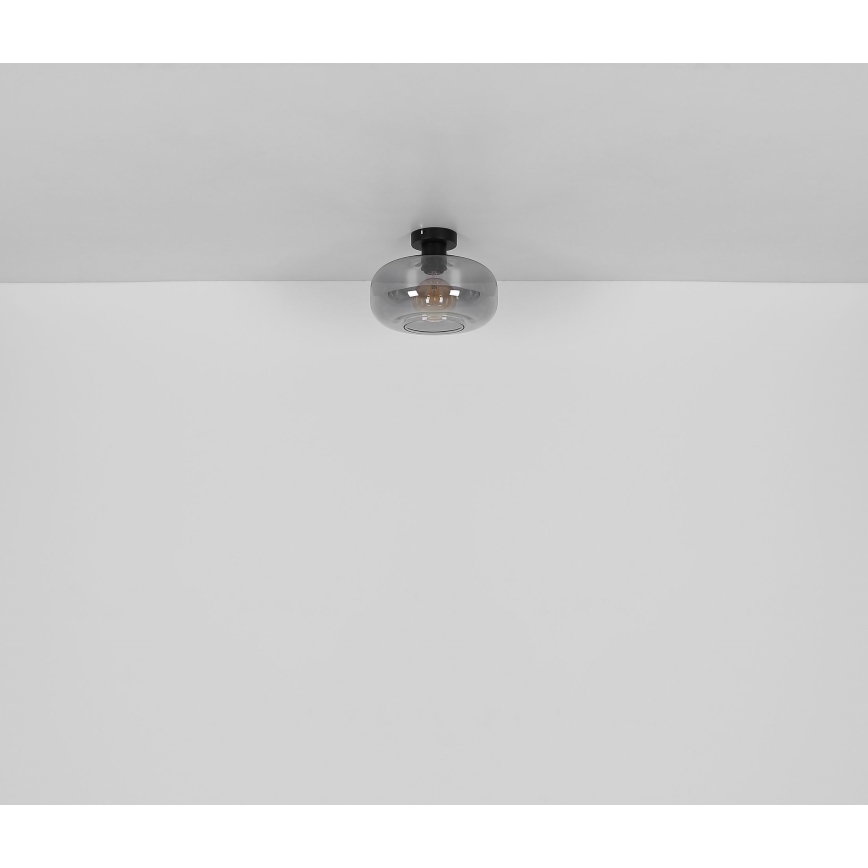 Globo - Πλαφονιέρα οροφής 1xE27/40W/230V διάμετρος 28 cm γκρι