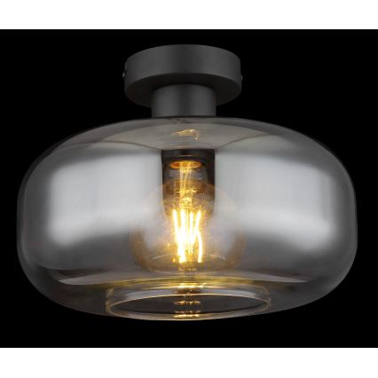 Globo - Πλαφονιέρα οροφής 1xE27/40W/230V διάμετρος 28 cm γκρι
