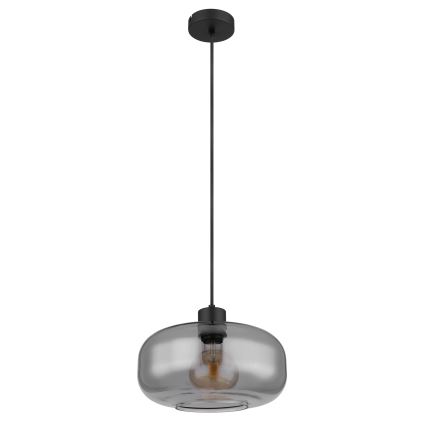 Globo - Κρεμαστό φωτιστικό οροφής 1xE27/40W/230V διάμετρος 28 cm γκρι