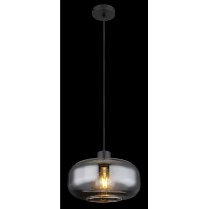 Globo - Κρεμαστό φωτιστικό οροφής 1xE27/40W/230V διάμετρος 28 cm γκρι