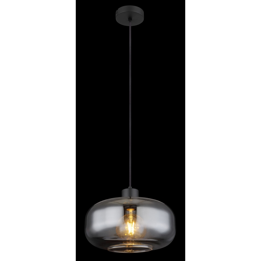 Globo - Κρεμαστό φωτιστικό οροφής 1xE27/40W/230V διάμετρος 28 cm γκρι