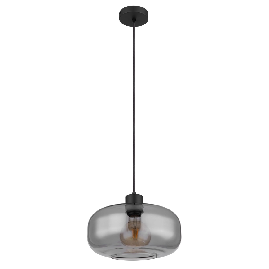 Globo - Κρεμαστό φωτιστικό οροφής 1xE27/40W/230V διάμετρος 28 cm γκρι