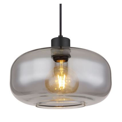 Globo - Κρεμαστό φωτιστικό οροφής 1xE27/40W/230V διάμετρος 28 cm γκρι