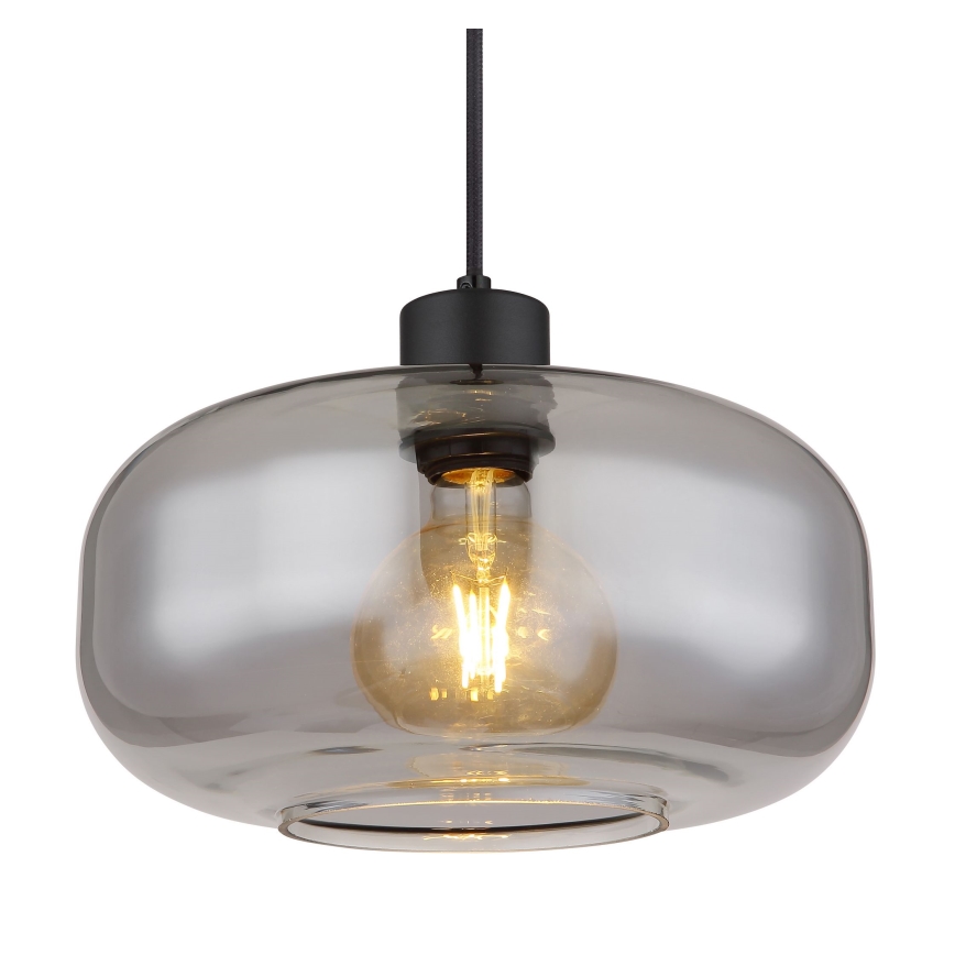Globo - Κρεμαστό φωτιστικό οροφής 1xE27/40W/230V διάμετρος 28 cm γκρι