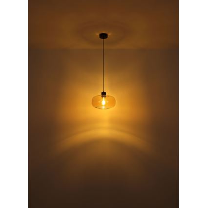 Globo - Κρεμαστό φωτιστικό οροφής 1xE27/40W/230V διάμετρος 28 cm διαφανή