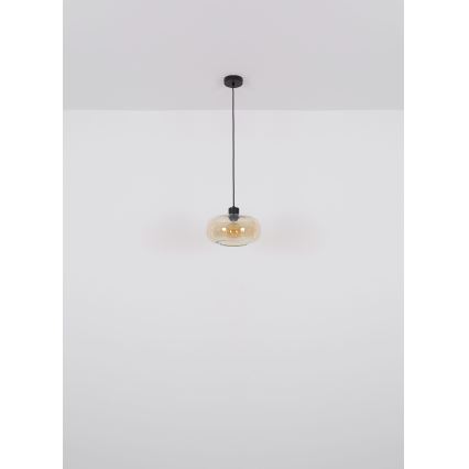 Globo - Κρεμαστό φωτιστικό οροφής 1xE27/40W/230V διάμετρος 28 cm διαφανή