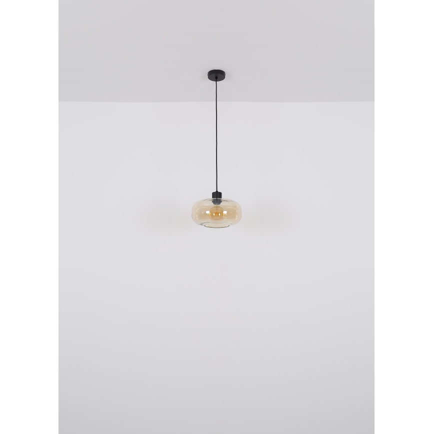 Globo - Κρεμαστό φωτιστικό οροφής 1xE27/40W/230V διάμετρος 28 cm διαφανή