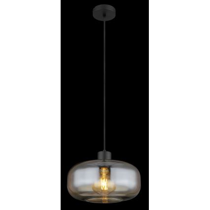 Globo - Κρεμαστό φωτιστικό οροφής 1xE27/40W/230V διάμετρος 28 cm διαφανή