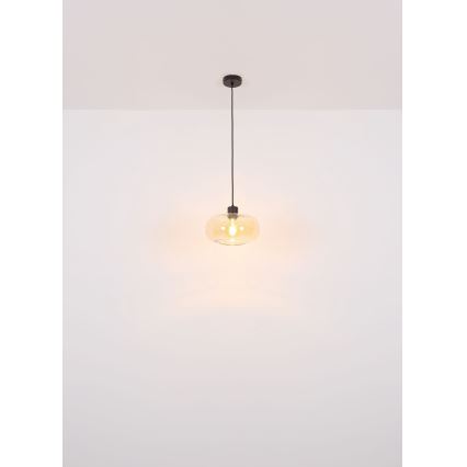 Globo - Κρεμαστό φωτιστικό οροφής 1xE27/40W/230V διάμετρος 28 cm διαφανή