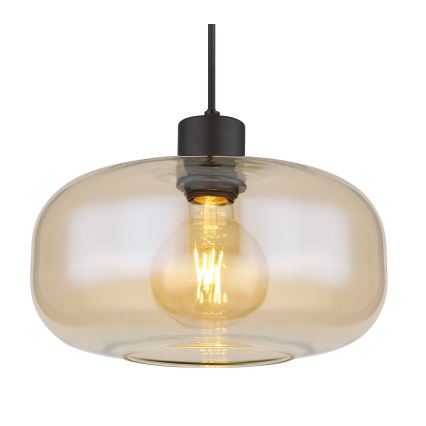 Globo - Κρεμαστό φωτιστικό οροφής 1xE27/40W/230V διάμετρος 28 cm διαφανή
