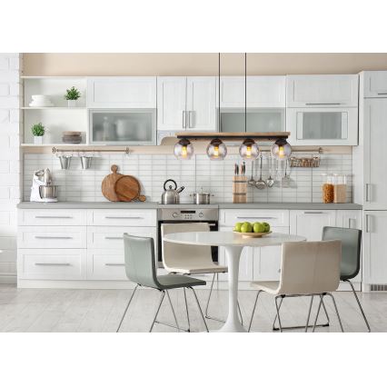 Globo - Κρεμαστό φωτιστικό οροφής 4xE27/25W/230V