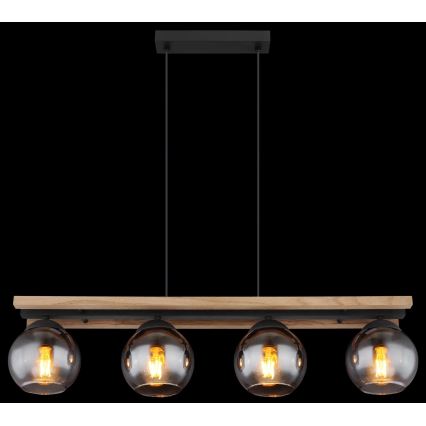 Globo - Κρεμαστό φωτιστικό οροφής 4xE27/25W/230V