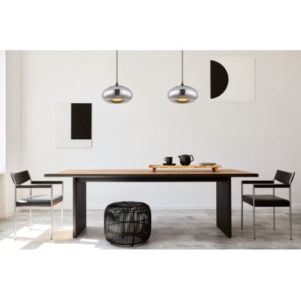 Globo - Πολύφωτο με συρματόσχοινο 1xE27/60W/230V γυαλιστερό χρώμιο