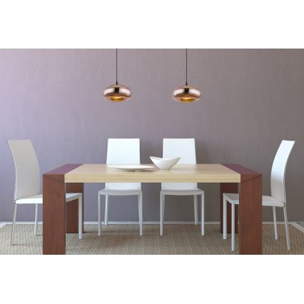 Globo - Πολύφωτο με συρματόσχοινο 1xE27/60W/230V χαλκός