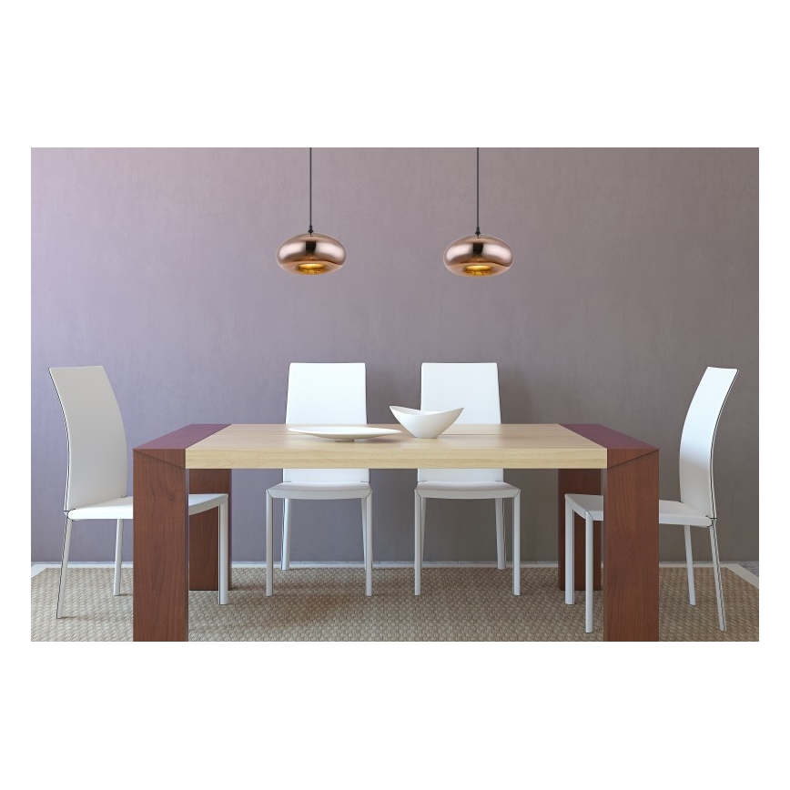 Globo - Πολύφωτο με συρματόσχοινο 1xE27/60W/230V χαλκός