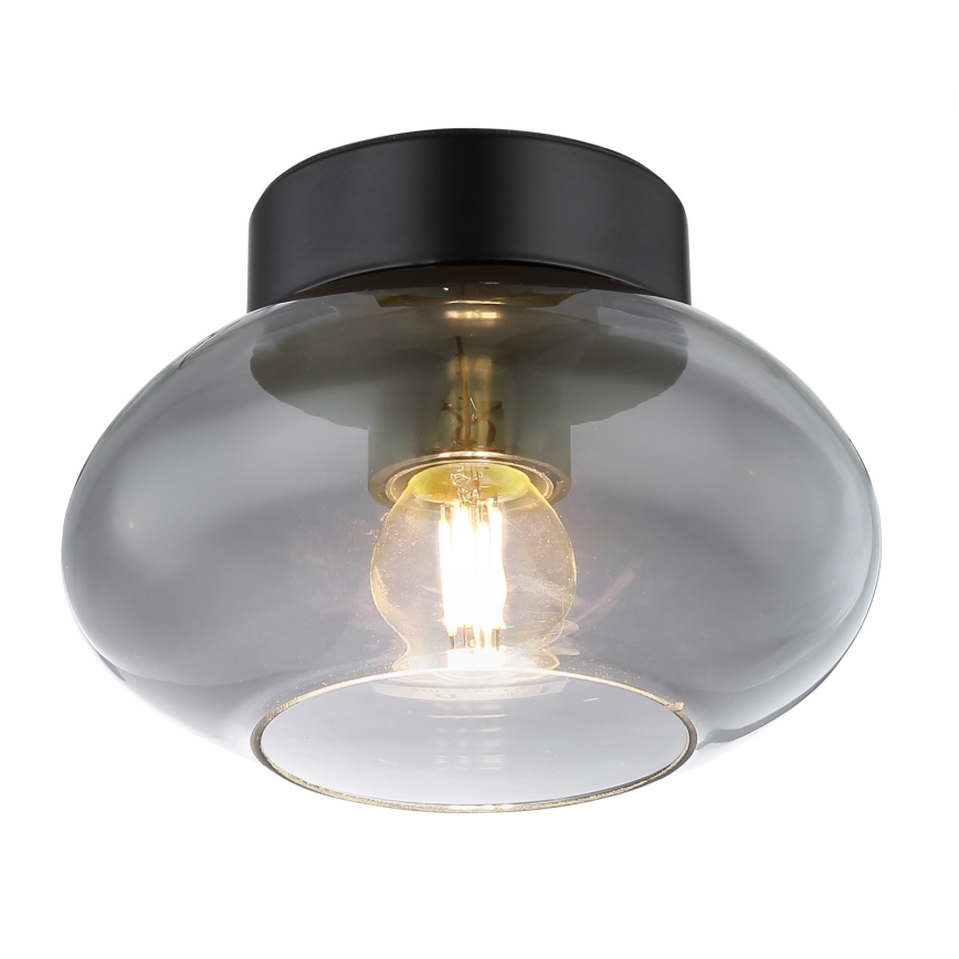Globo - Φωτιστικό οροφής 1xE27ILLU/40W/230V μαύρο