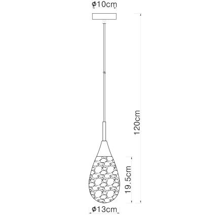 Globo - Κρεμαστό φωτιστικό οροφής 1xE14/9W/230V