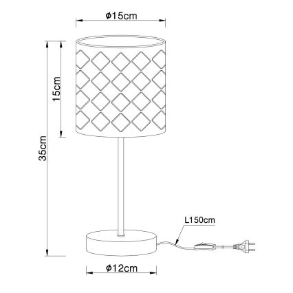 Globo - Επιτραπέζια λάμπα 1xE14/40W/230V