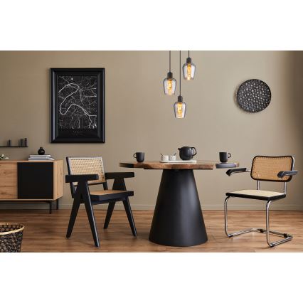 Globo - Κρεμαστό φωτιστικό οροφής 3xE27/40W/230V διάμετρος 28,5 cm μαύρο