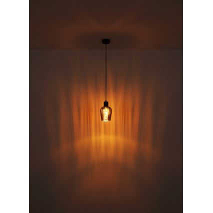 Globo - Κρεμαστό φωτιστικό οροφής 1xE27/40W/230V διάμετρος 13,5 cm μαύρο