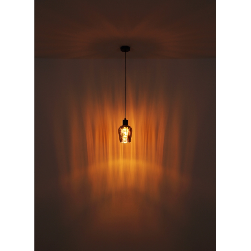 Globo - Κρεμαστό φωτιστικό οροφής 1xE27/40W/230V διάμετρος 13,5 cm μαύρο