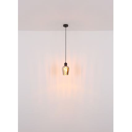 Globo - Κρεμαστό φωτιστικό οροφής 1xE27/40W/230V διάμετρος 13,5 cm μαύρο