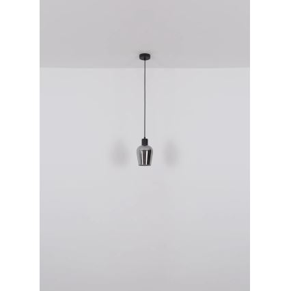 Globo - Κρεμαστό φωτιστικό οροφής 1xE27/40W/230V διάμετρος 13,5 cm μαύρο