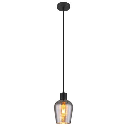 Globo - Κρεμαστό φωτιστικό οροφής 1xE27/40W/230V διάμετρος 13,5 cm μαύρο