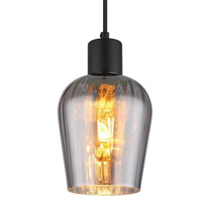 Globo - Κρεμαστό φωτιστικό οροφής 1xE27/40W/230V διάμετρος 13,5 cm μαύρο