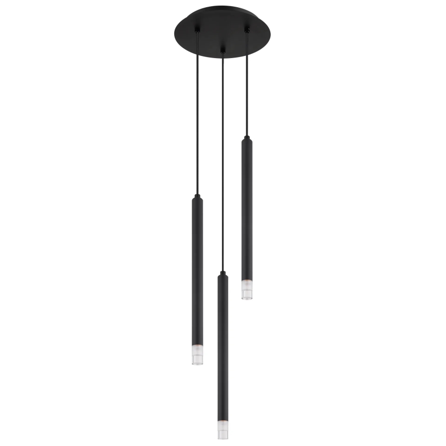 Globo - Κρεμαστό φωτιστικό οροφής 3xG9/4W/230V διάμετρος 24 cm μαύρο