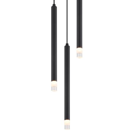 Globo - Κρεμαστό φωτιστικό οροφής 3xG9/4W/230V διάμετρος 24 cm μαύρο