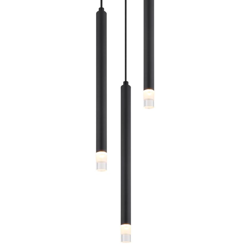 Globo - Κρεμαστό φωτιστικό οροφής 3xG9/4W/230V διάμετρος 24 cm μαύρο