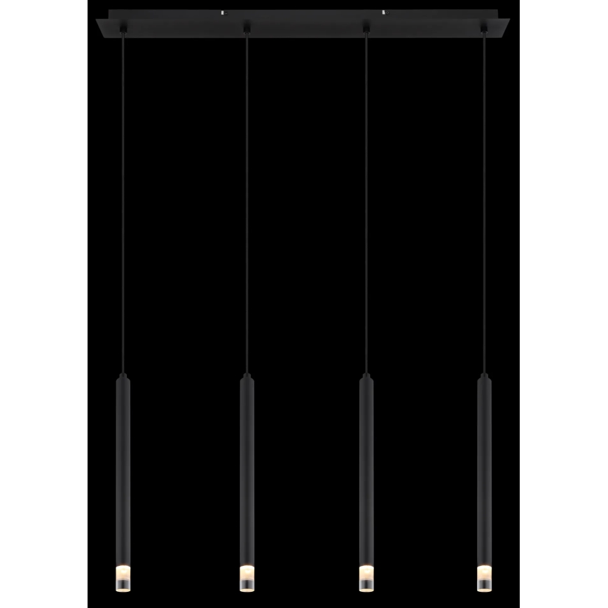 Globo - Κρεμαστό φωτιστικό οροφής 4xG9/4W/230V μαύρο