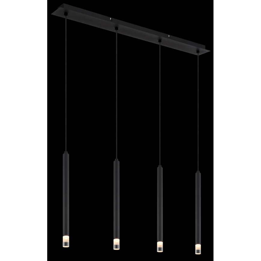 Globo - Κρεμαστό φωτιστικό οροφής 4xG9/4W/230V μαύρο